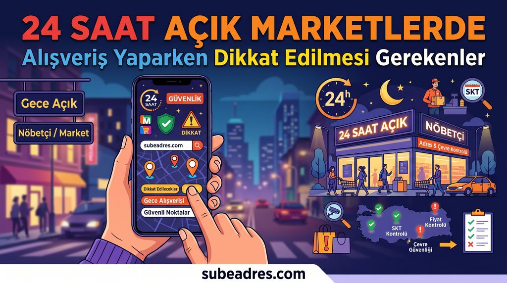 24 Saat Açık Marketlerde Alışveriş Yaparken Dikkat Edilmesi Gerekenler