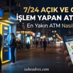 724 Açık ve Ortak İşlem Yapan ATM’ler