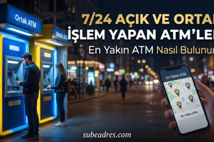 724 Açık ve Ortak İşlem Yapan ATM’ler