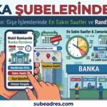 Banka Şubelerinde Sıra Beklememek İçin Gişe İşlemlerinde En Sakin Saatler ve Randevulu Şube Girişi