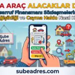 Ev veya Araç Alacaklar Dikkat Tasarruf Finansmanı Sözleşmelerinde Şube Değişikliği ve Cayma Hakkı Nasıl Kullanılır