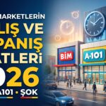 Zincir Marketlerin (BİM, A101, ŞOK) Açılış ve Kapanış Saatleri 2026