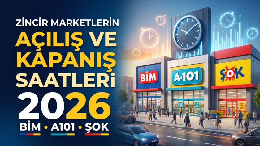 Zincir Marketlerin (BİM, A101, ŞOK) Açılış ve Kapanış Saatleri 2026