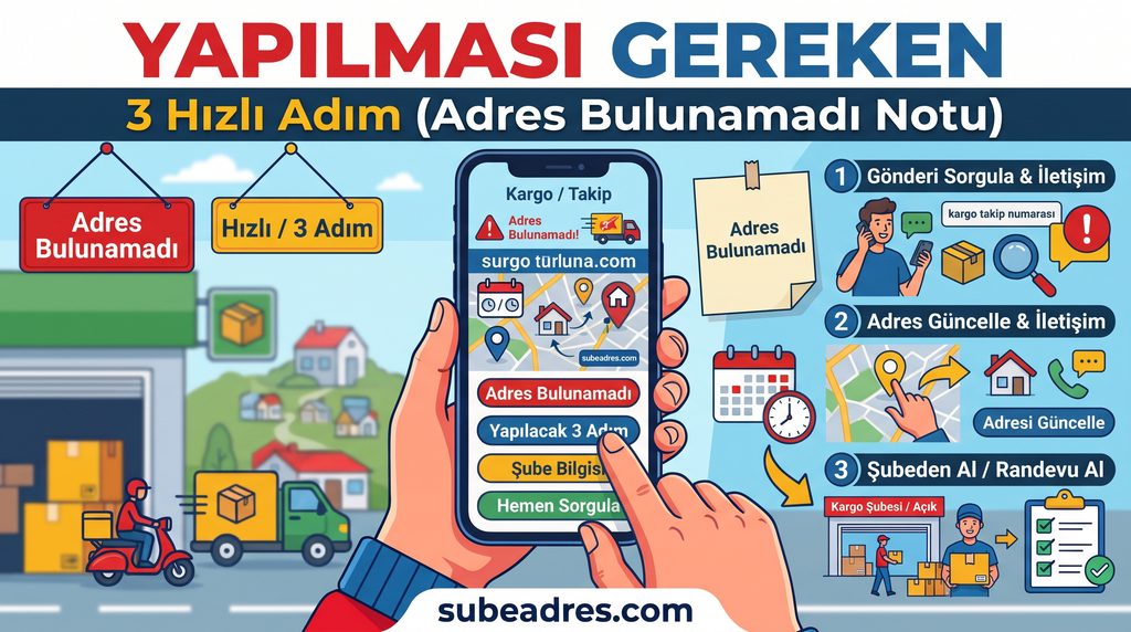 Kargo Şubelerinde Adres Bulunamadı Notu Bırakıldığında Yapılması Gereken 3 Hızlı Adım 2 Kargo Şubelerinde Adres Bulunamadı Notu Bırakıldığında Yapılması Gereken 3 Hızlı Adım