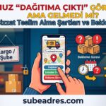 Kargonuz Dağıtıma Çıktı Görünüyor Ama Gelmedi mi Şubeden Bizzat Teslim Alma Şartları ve Bekleme Süresi