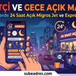 Nöbetçi ve Gece Açık Market Nerede Bulunur