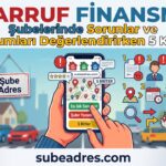 Tasarruf Finansmanı Şubelerinde En Sık Yaşanan Sorunlar ve Şube Yorumlarını Değerlendirirken Dikkat Edilmesi Gereken 5 Kriter