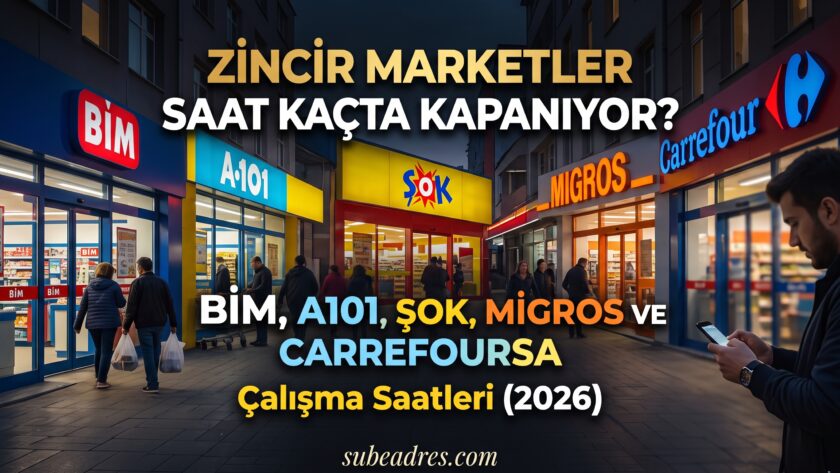 Zincir Marketler Saat Kaçta Kapanıyor