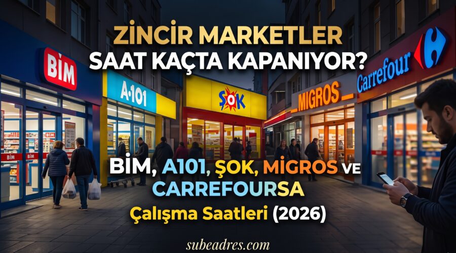 Zincir Marketler Saat Kaçta Kapanıyor